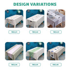 Waterproof & Oil-Proof PVC Dining Table Cloth - design variations available for bulk Malaysia order
