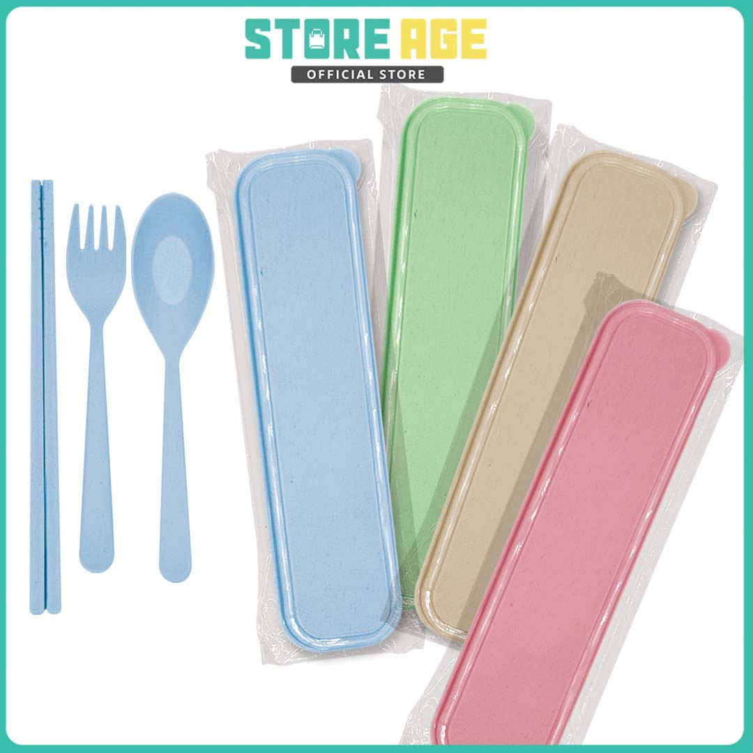 Cutlery Set Wheat Straw for doorgift kahwin - wholesale Malaysia