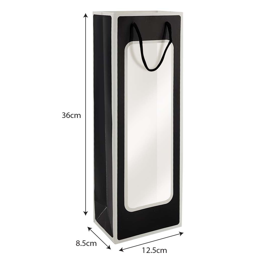 Color Wine Bag black matte — wine gift bag dimensions wholesale Malaysia